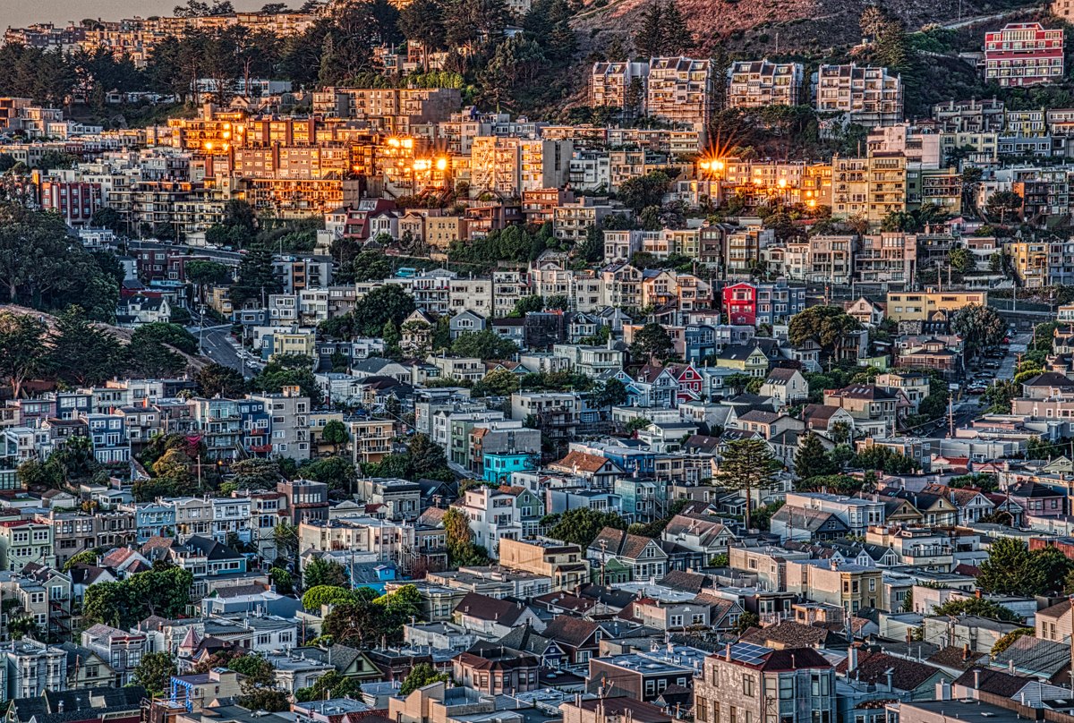 View crowded houses